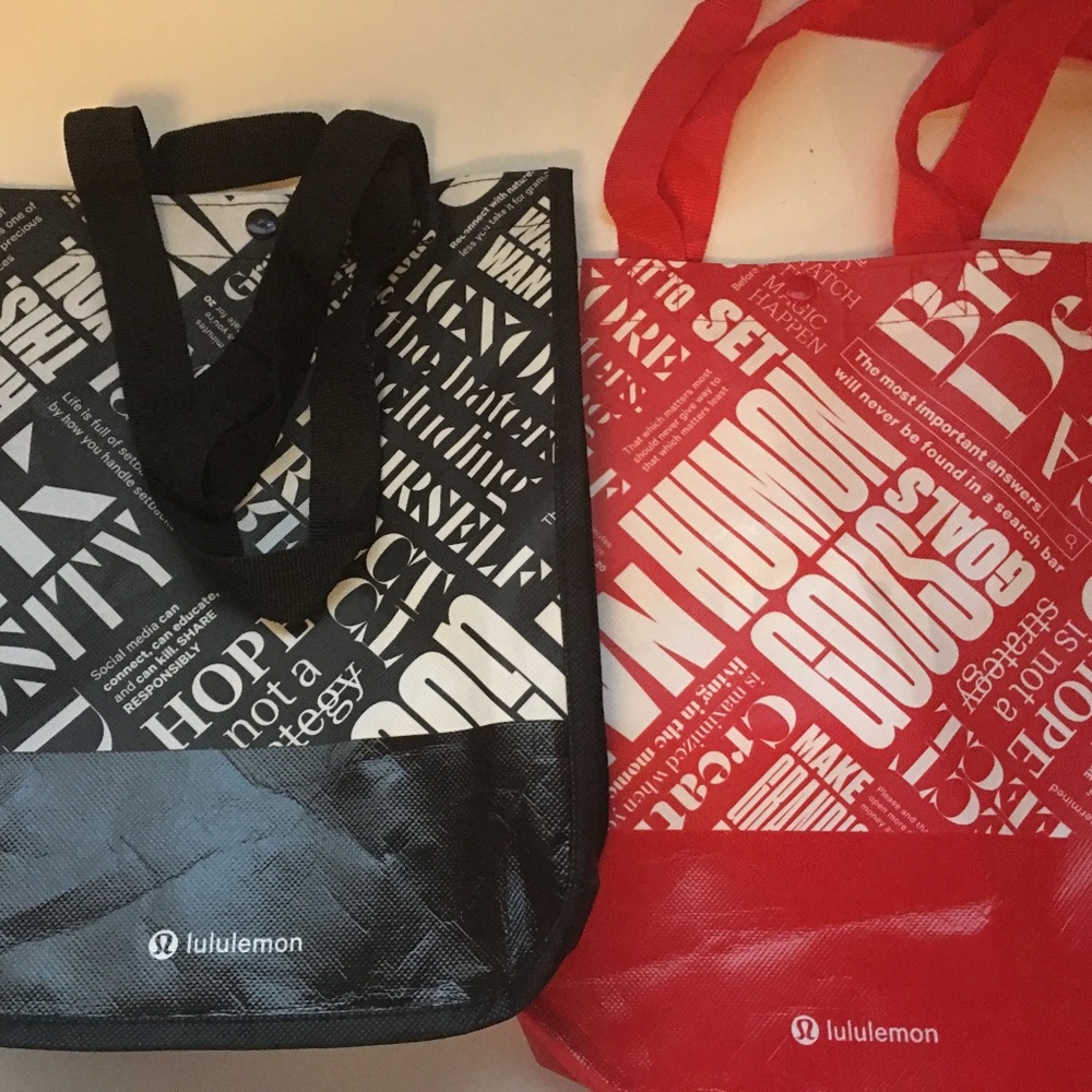 Set of 2 Lululemon Tote Bags (I-7)